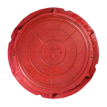 картинка Люк полимерный смотрового колодца 70 кН Красный А-Технология