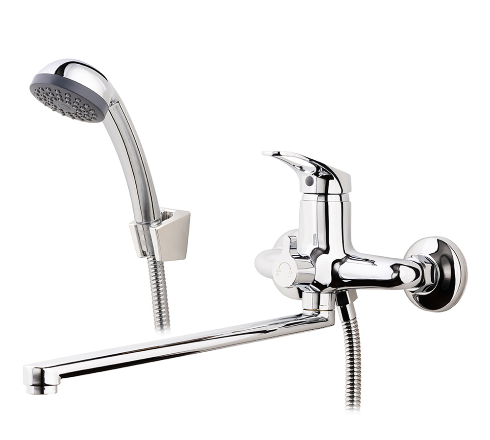 картинка SD400506 Смеситель для ванны A-TEH Хром классика излив нержавеющая сталь 35 см А-Технология