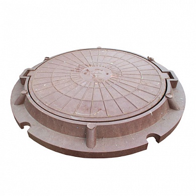 картинка Люк полимерный смотрового колодца 30 кН Красный А-Технология