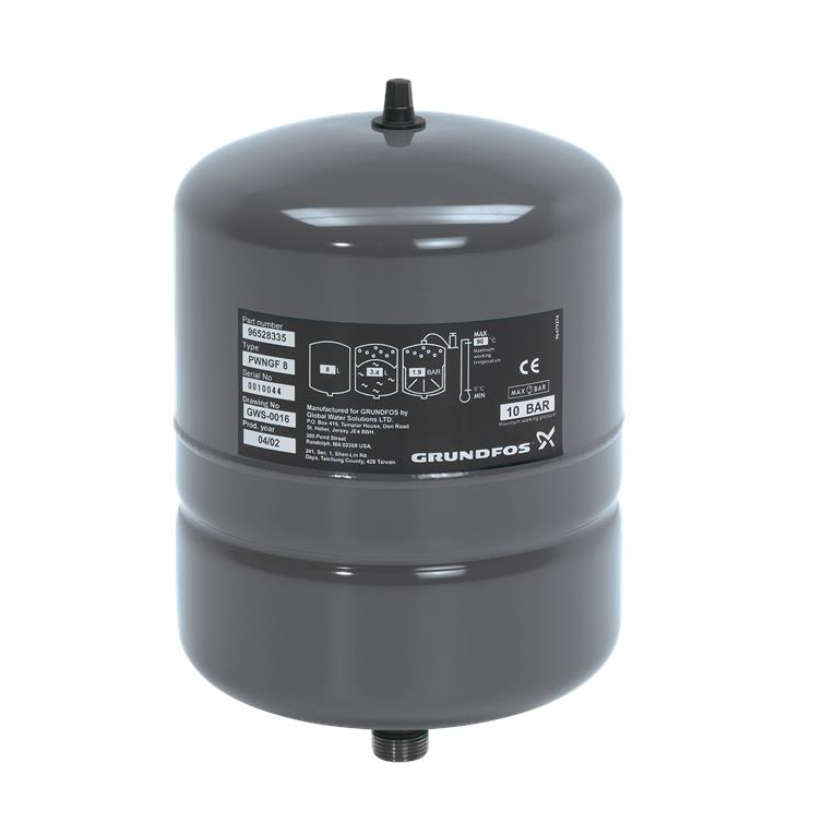 картинка Мембранный бак GRUNDFOS GT-H-24L V PN10 G1 V магазин  А-технология являющийся официальным дистрибьютором в России  картинка Мембранный бак GRUNDFOS GT-H-24L V PN10 G1 V от магазина  А-технология