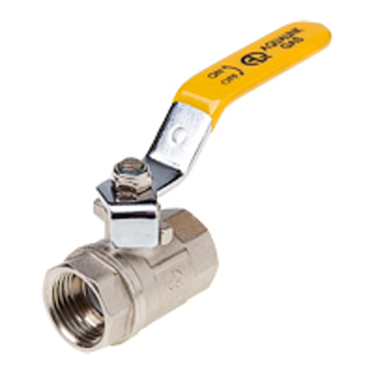 картинка 07103 кран шаровый для газа aqualink в/в резьбой ду25 ру40 вв рычаг