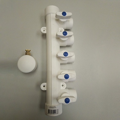 картинка Коллектор 32/3*20w с воздухоотв.СИНИЙ MeerPlast А-Технология