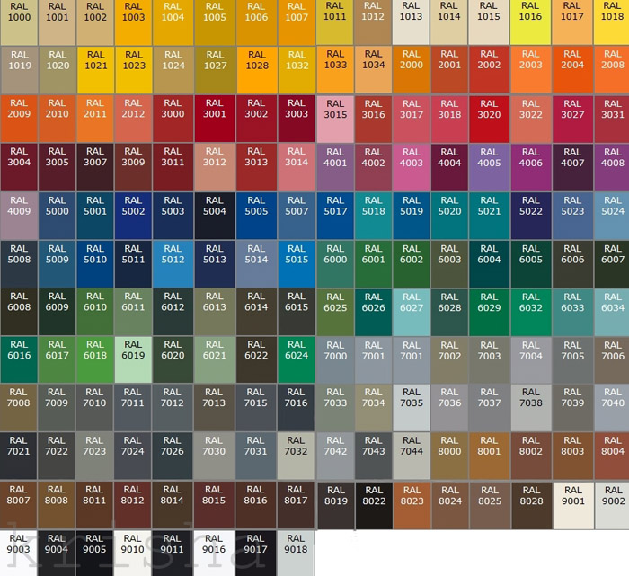 УСЛУГА ПО ПОКРАСКИ В ЦВЕТА RAL "1 СЕКЦИЯ"