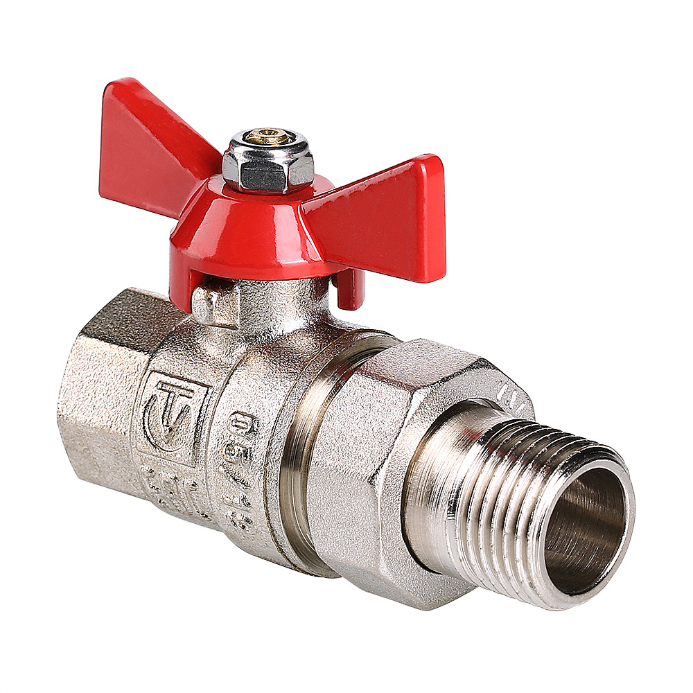 картинка VT.227.N.05 Кран шаровой VALTEC BASE с полусгоном 3/4" вн.-нар.												 А-Технология
