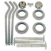 картинка Комплект Монтажный Silver 1/2" боковое. белый (4 кронштейна) А-Технология