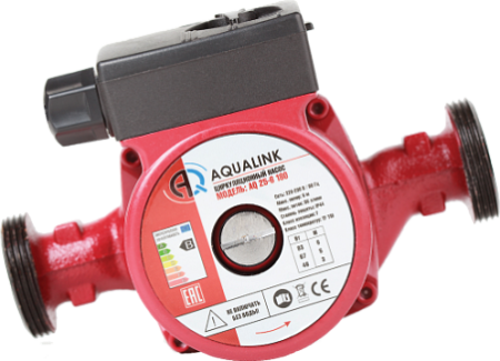 картинка Циркуляционный насос AQUALINK 25-40-180 с гайками, без кабеля от магазина  А-технология