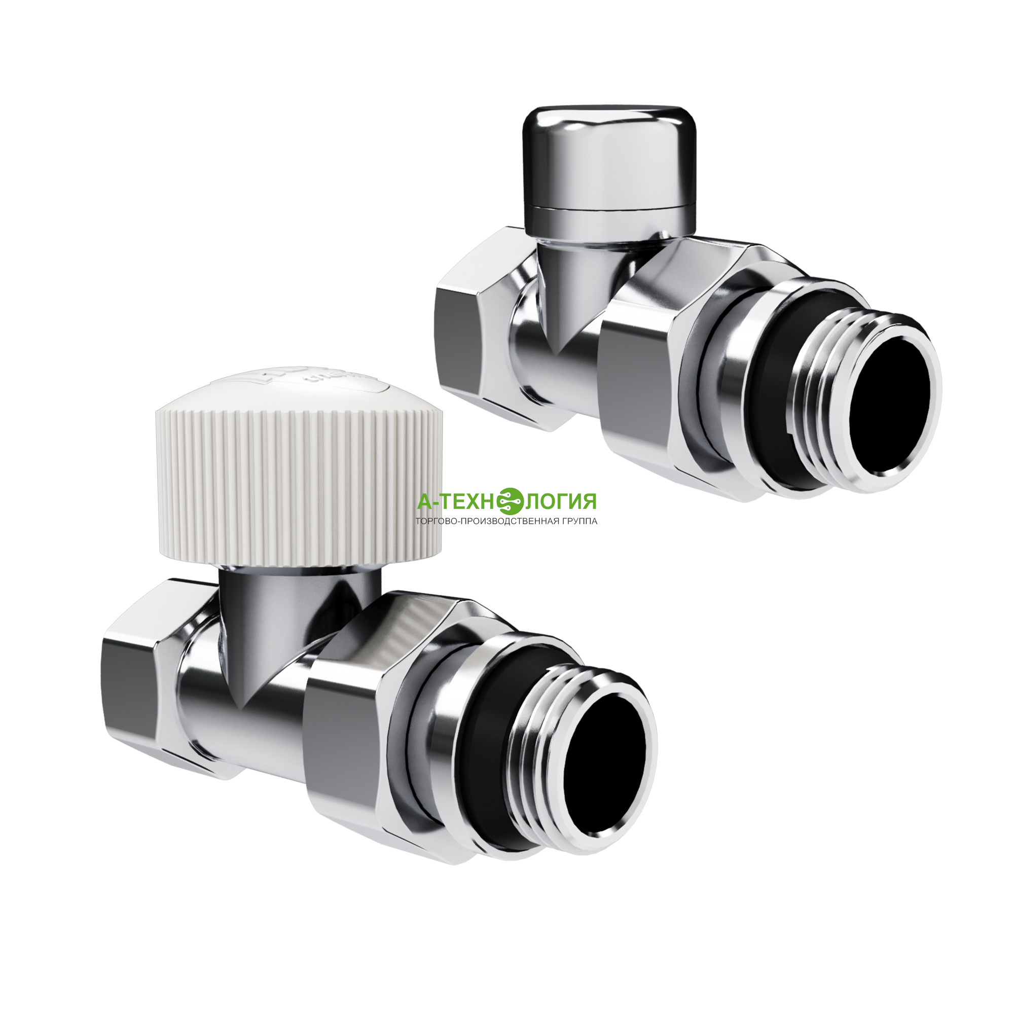 картинка Набор термостатический прямой ROYAL THERMO DESIGN 1/2" М30х1,5 (Хром)  А-Технология