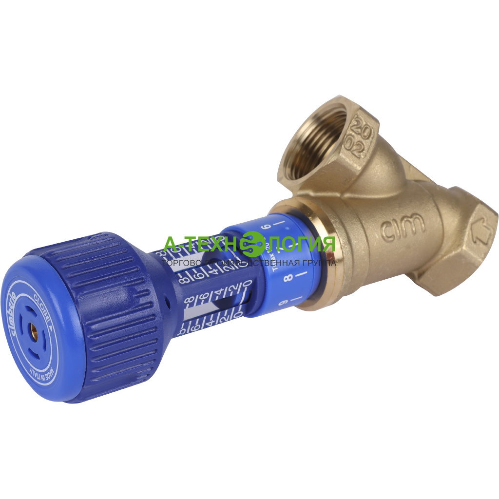 картинка Клапан балансировочный ручной 3/4" CIM 727ОТ "Сimberio" А-Технология
