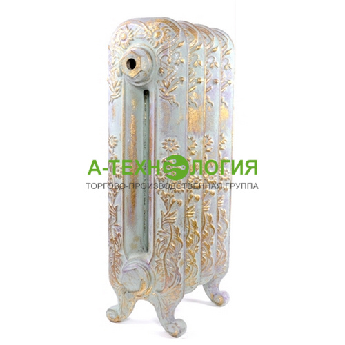 картинка Радиатор чугунный RETROstyle YORK 400х6 секции (2 ножки) RAL 9016 матовый А-Технология