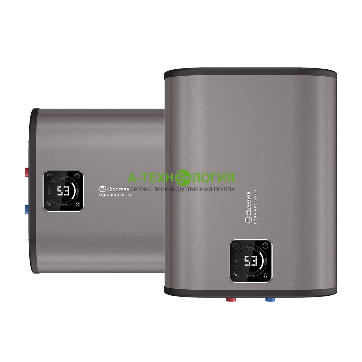 картинка Водонагреватель накопительный THERMEX FORA 50 PRO Wi-Fi А-Технология