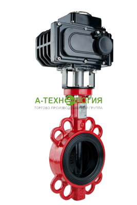 картинка затвор дисковый поворотный reon тип rsv81red pn16 dn300 с электроприводом 380в
