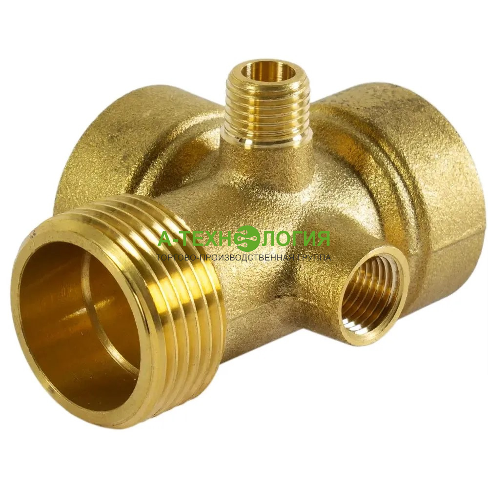 картинка 6395 Штуцер 5-х вводной 1"НР х 1"ВР х 1"ВР х 1/4"НР х 1/4"ВР от магазина  А-технология