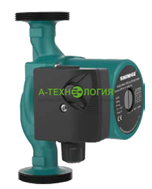 картинка Циркуляционный насос SHIMGE XPS 32-6-180B, 220В, 50 Гц, 2", с гайками, и кабелем от магазина  А-технология