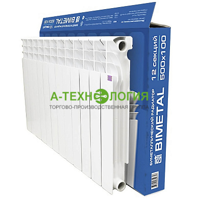 картинка Радиатор биметаллический STI BIMETAL 500х100 А-Технология