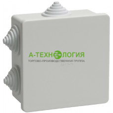 картинка Коробка распаячная открытой установки 85х85х40 IP44 Серый А-Технология