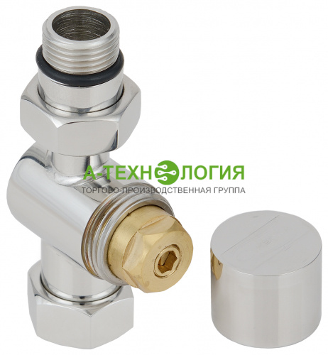 картинка 00-1405-1234 Вентиль прямой (под шестигранник) G 1/2" НР х G 3/4" НГ А-Технология