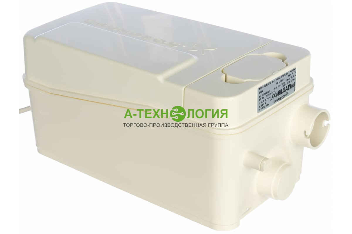 картинка Канализационная установка SOLOLIFT2 D-2  (Душевая кабина, умывальник.) от магазина  А-технология