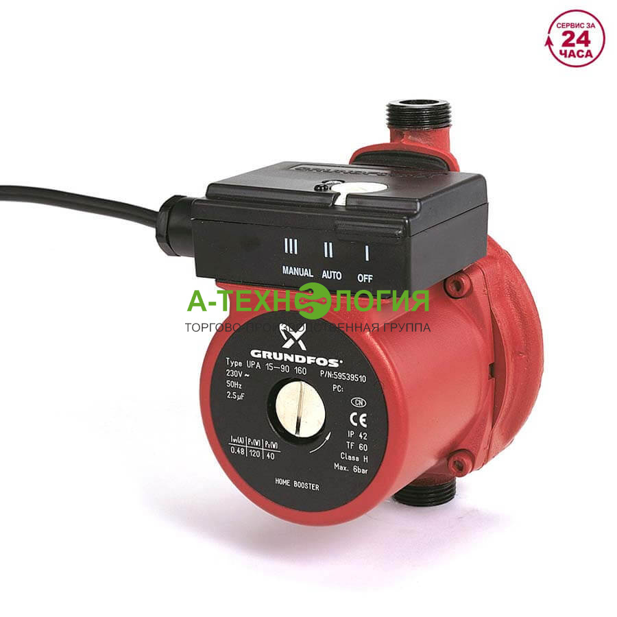 картинка Циркуляционный повысительный насос GRUNDFOS UPA 15-90 160 N от магазина  А-технология