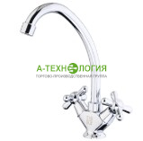 картинка SD47861 Смеситель для кухня A-TEH Хром двуручковый. А-Технология