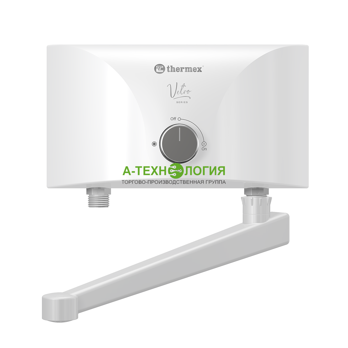 картинка Проточный водонагреватель THERMEX VETRO 5500 TAP А-Технология