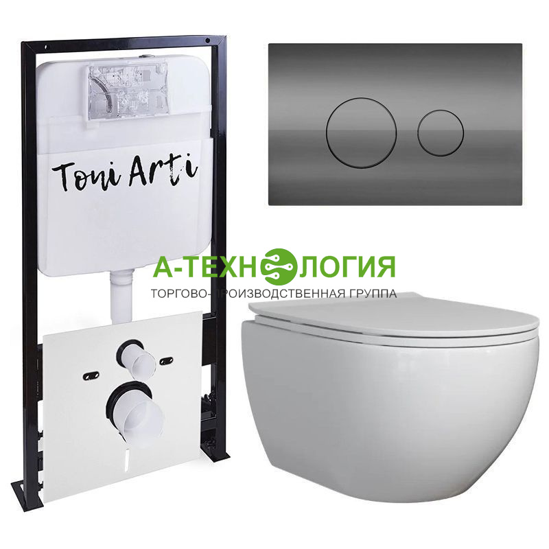 картинка КОМПЛЕКТ TONI ARTI TA-01+BAGLIO с сиденьем с микролифтом, с клавишей Baglio TA-0087 А-Технология