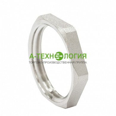 картинка Контргайка латунная никелированная Ду 32 А-Технология