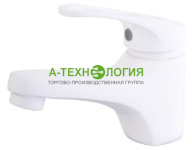 картинка SD34116-06 Смеситель для раковины A-TEH Белый. Излив:11 см А-Технология