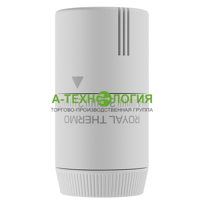 картинка Термостатическая головка ROYAL THERMO DESIGN М30х1,5 (Белый soft touch) А-Технология