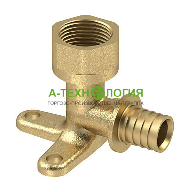 картинка Уголок аксиальный с креплением (водорозетка) с ВР 16х1/2" А-Технология