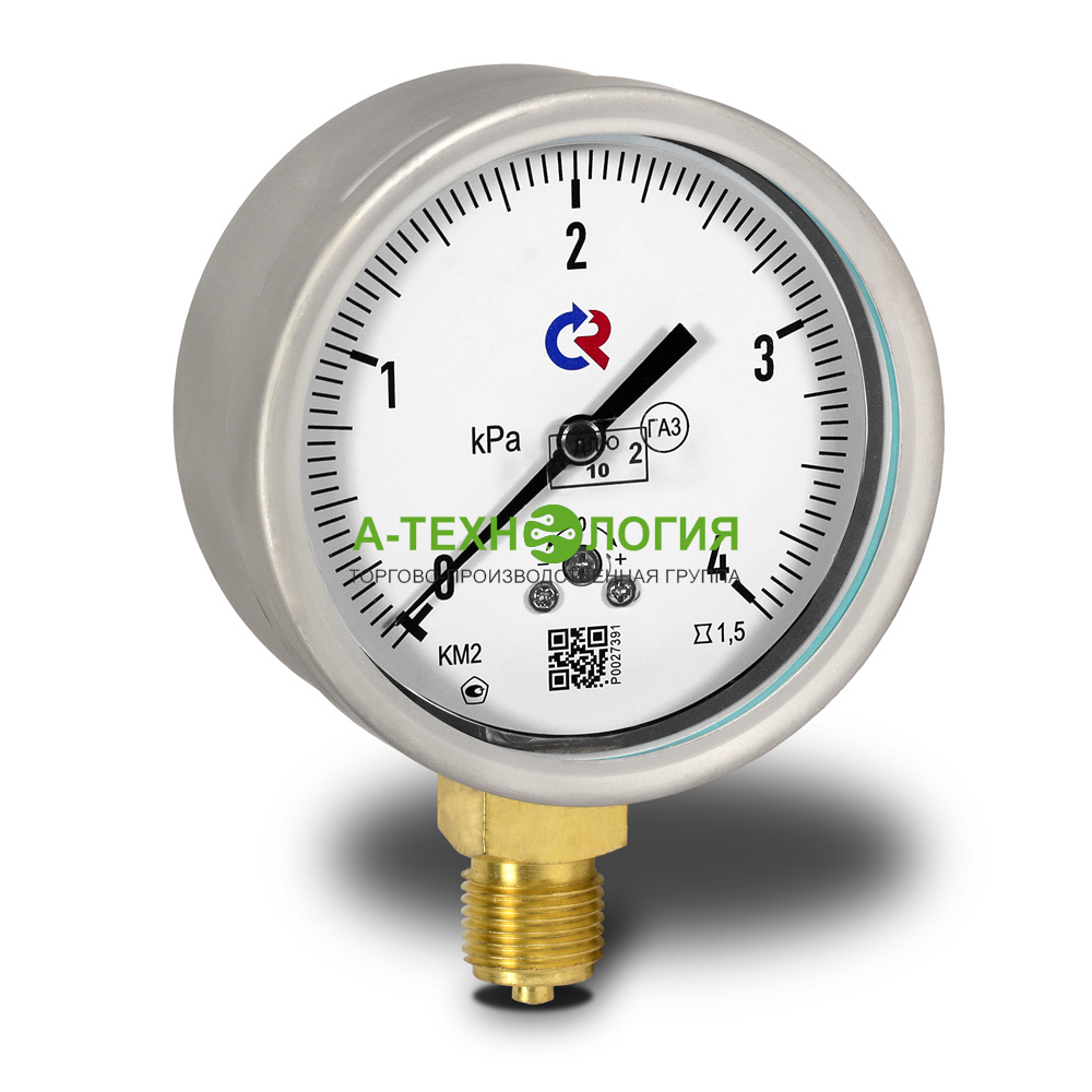 картинка Манометр Росма КМ 22Р 0,4 кРа G1/2'' А-Технология