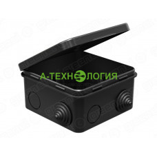 картинка Коробка распаячная открытой установки 100х100х50 IP54 Черный  А-Технология
