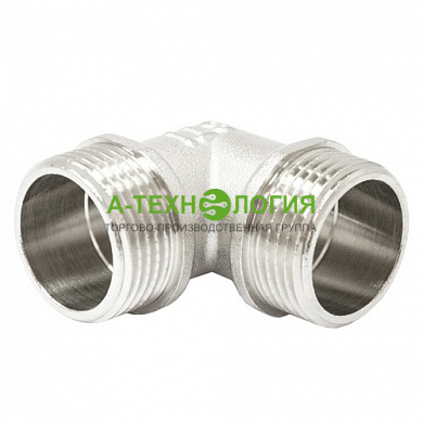 картинка Угольник латунный никелированный Ду 25 НР А-Технология