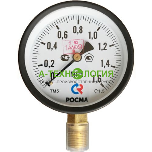 картинка Манометр Росма ТМ-510Р М2 1,6 МПа /16 атм 100мм G1/2'' А-Технология