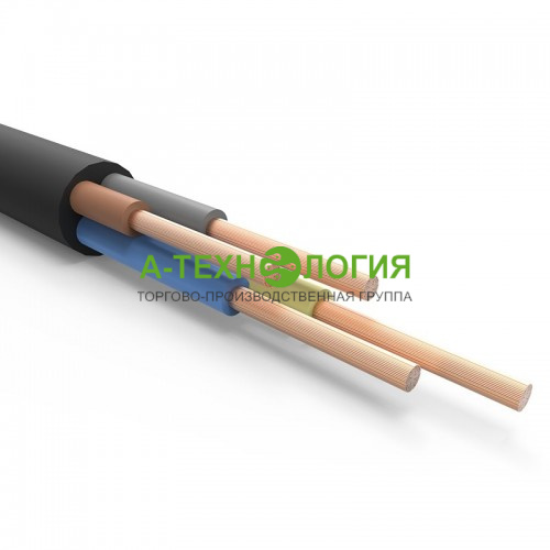 картинка Кабель силовой гибкий КГтп-ХЛ 4х6 (3х6+1х4) мм2 100 м А-Технология