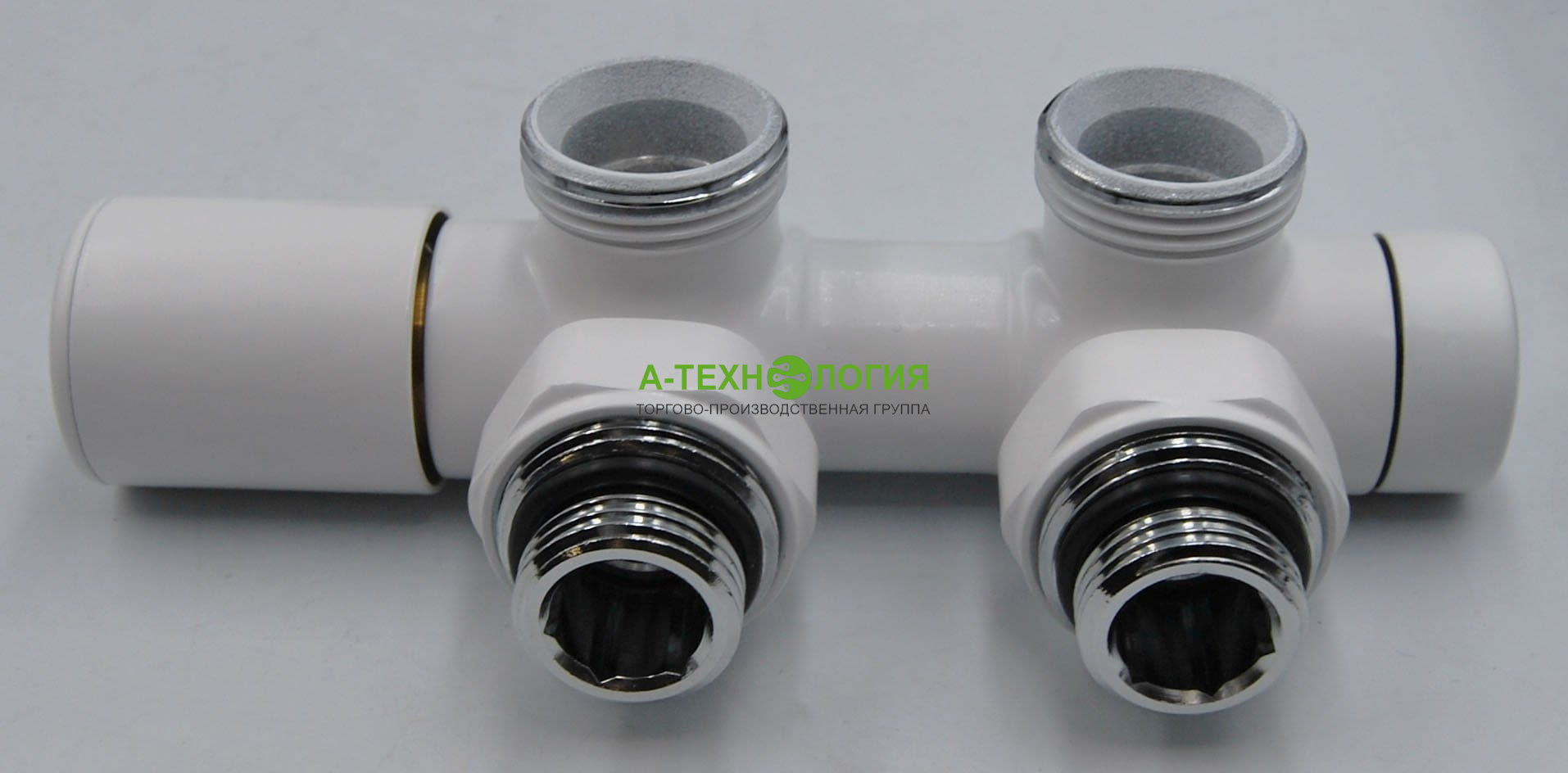 картинка 000M873A006/P TWINS Регулирующий угловой 3/4*3/4 Белый А-Технология