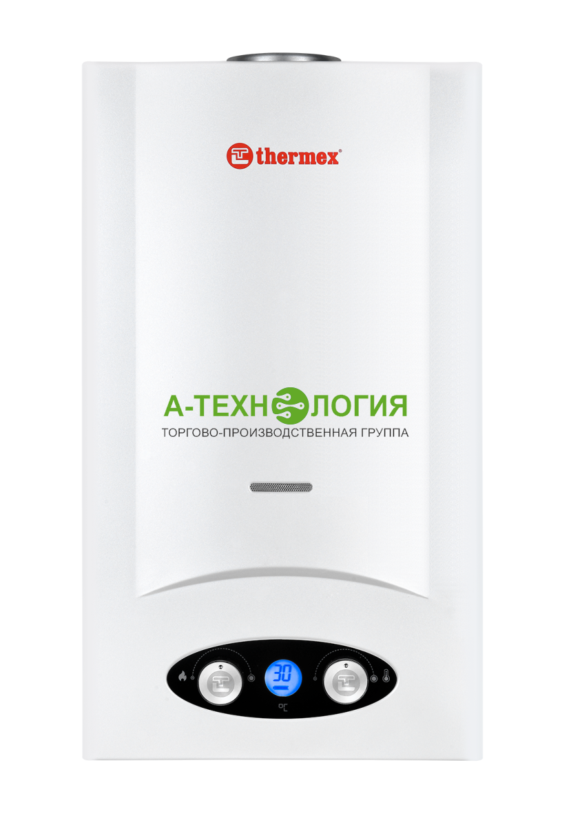 картинка Газовый проточный водонагреватель THERMEX GRAND G 20 D Pearl white А-Технология