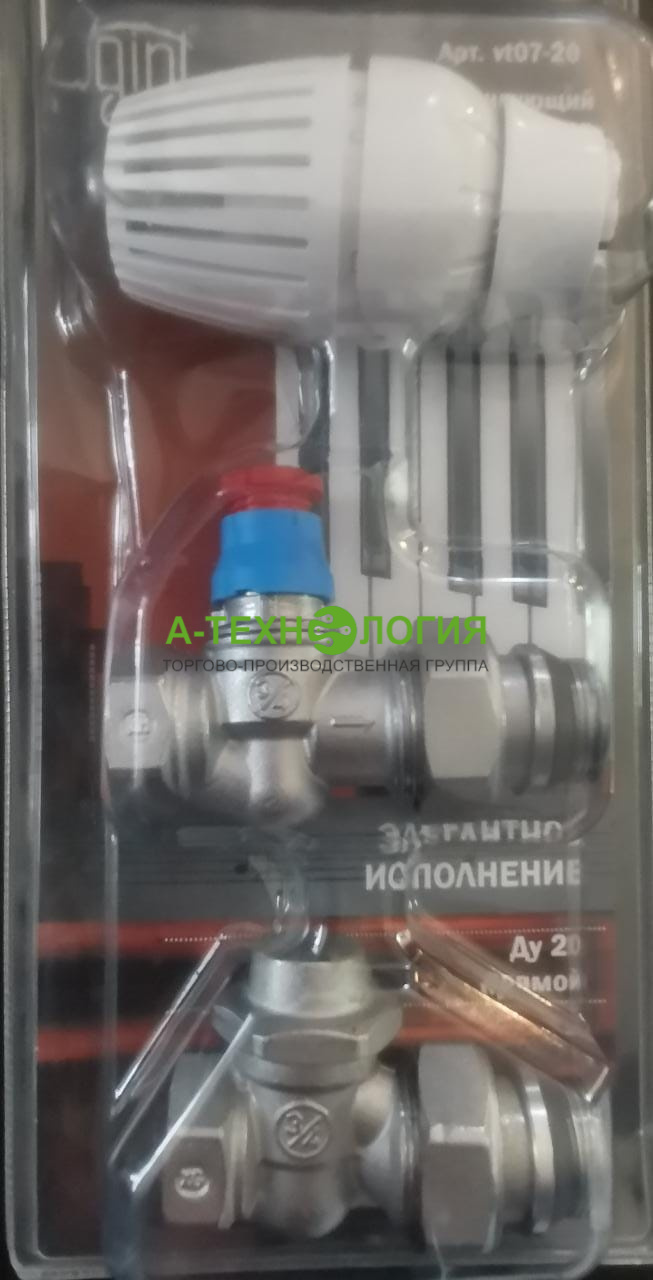 картинка Комплект термостатический боковое/подключение Ду20 Ру10 прямой OGINT А-Технология