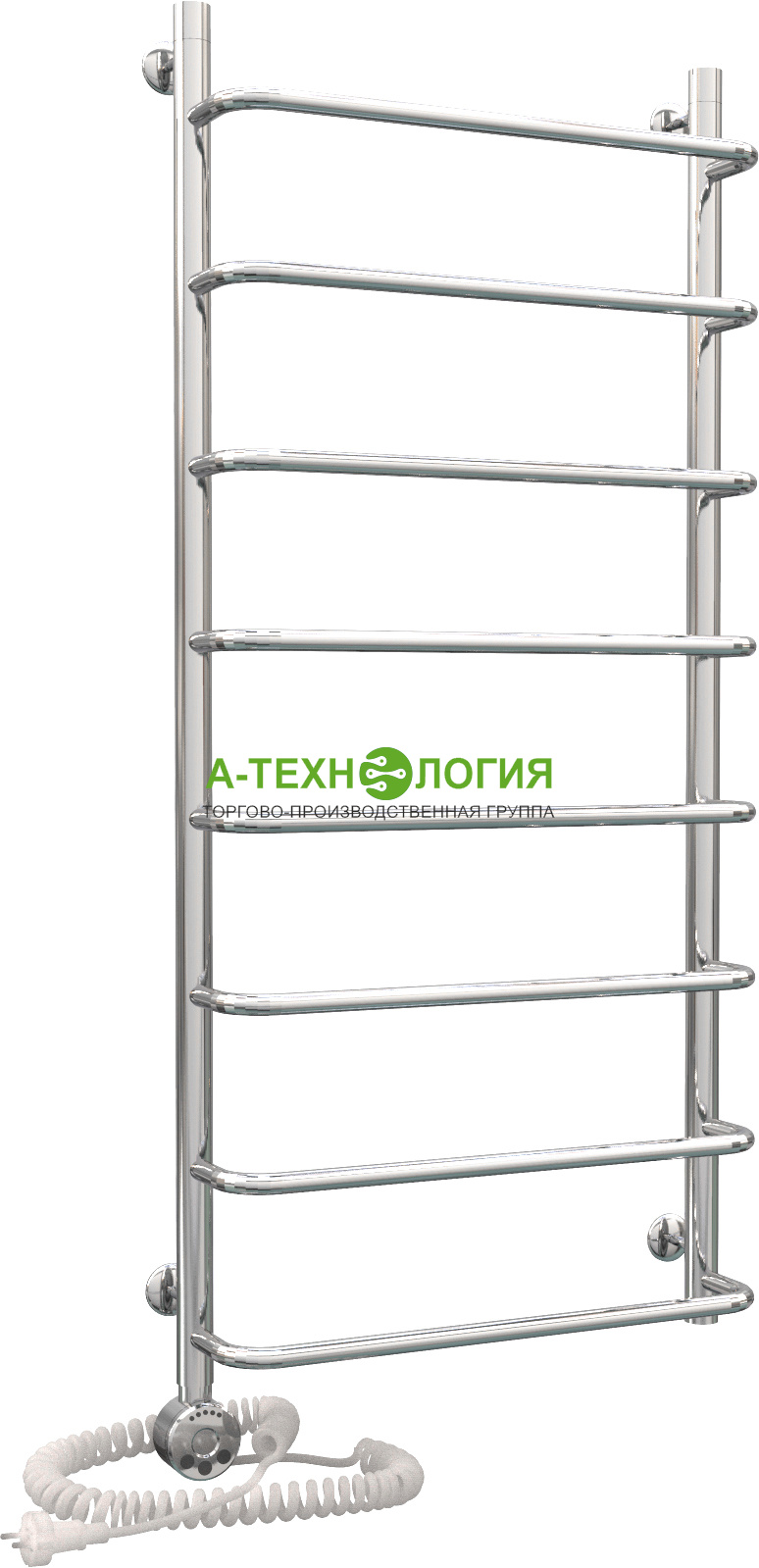 картинка Полотенцесушитель ЛТ(4) 500*500, электрический  ТЭН, 300 Вт А-Технология