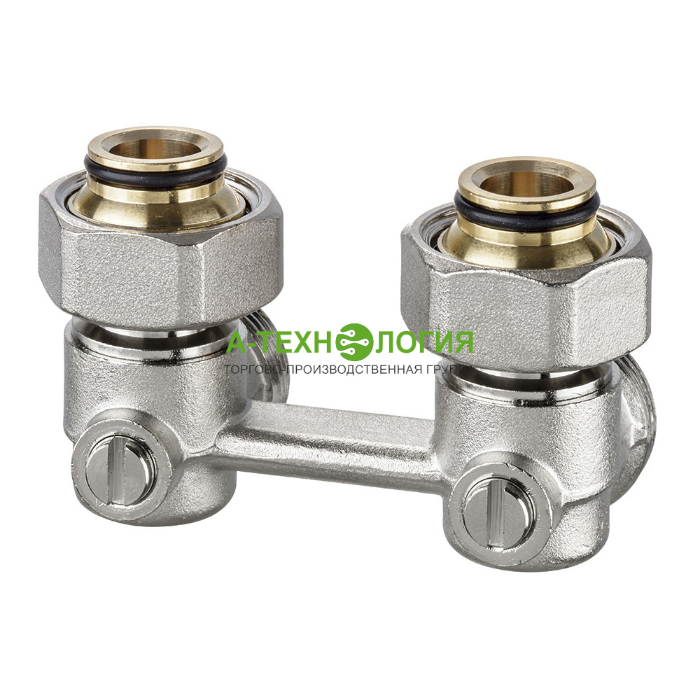 картинка Узел нижнего подключения 1/2"x3/4" угловой V&G VALOGIN А-Технология