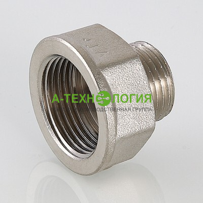 картинка Ниппель переходной ½" х 3/8" никелированный А-Технология