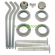 картинка Комплект Монтажный Silver 3/4" боковое. белый (4 кронштейна) А-Технология