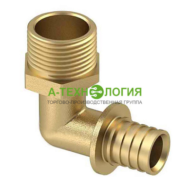 картинка Уголок аксиальный с НР 25х3/4" А-Технология