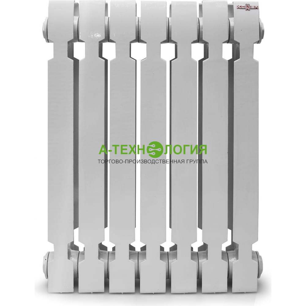 картинка Радиатор чугунный KONNER Модерн с монтажным комплектом А-Технология