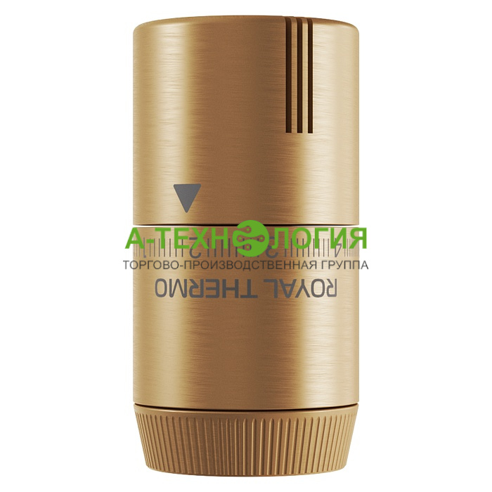 картинка Термостатическая головка ROYAL THERMO DESIGN М30х1,5 (Золото матовое) А-Технология