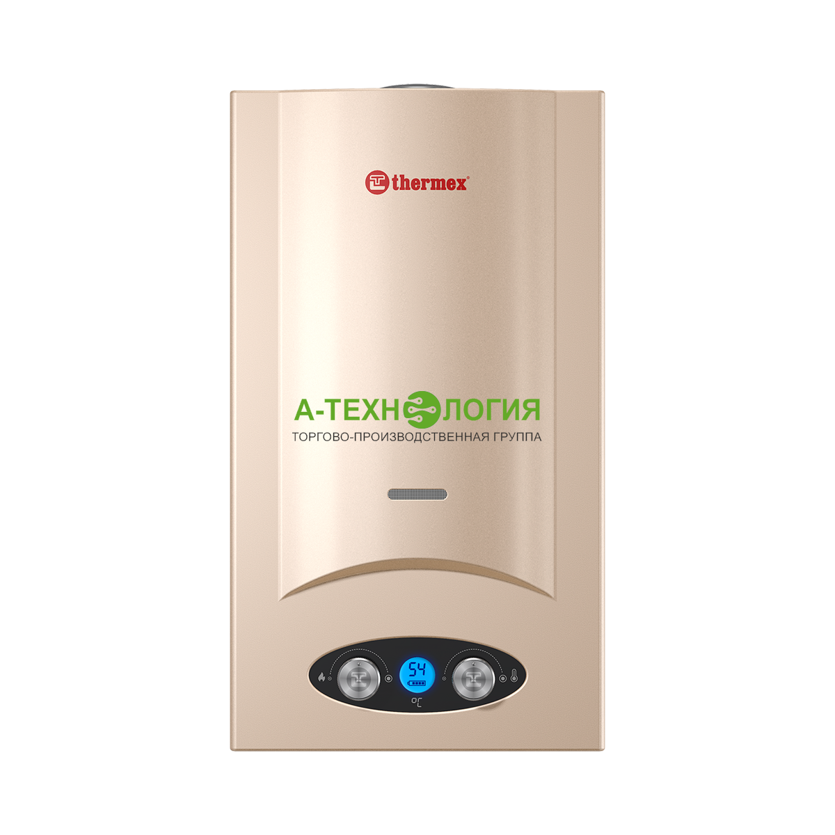 картинка Газовый проточный водонагреватель THERMEX GRAND G 20 D Golden brown А-Технология