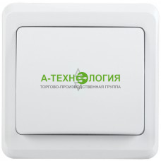картинка Выключатель1-клавишный проходной без подсветки ВСп10-1-0-ВБ 10А ВЕГА Белый А-Технология