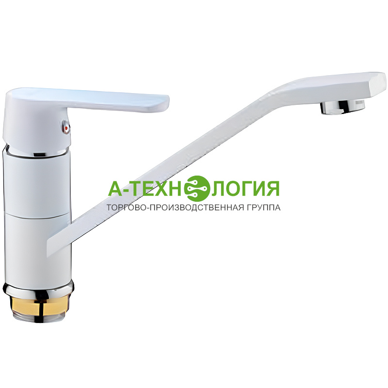 картинка H31 F4931 Смеситель для кухни Frap Белый+Хром А-Технология