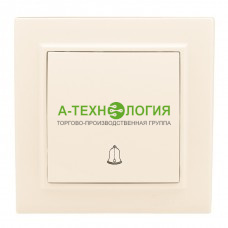 картинка МИНСК КНОПКА ЗВОНОКА СП, 10А, БЕЖЕВАЯ EKF А-Технология