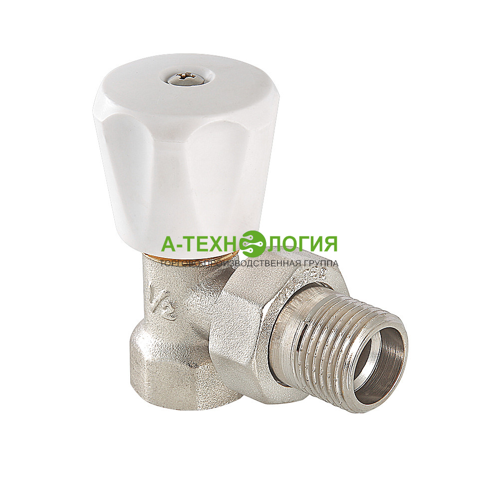 картинка VT.007.LN.04 Клапан регулирующий угловой компактный 1/2 "VALTEC"  А-Технология