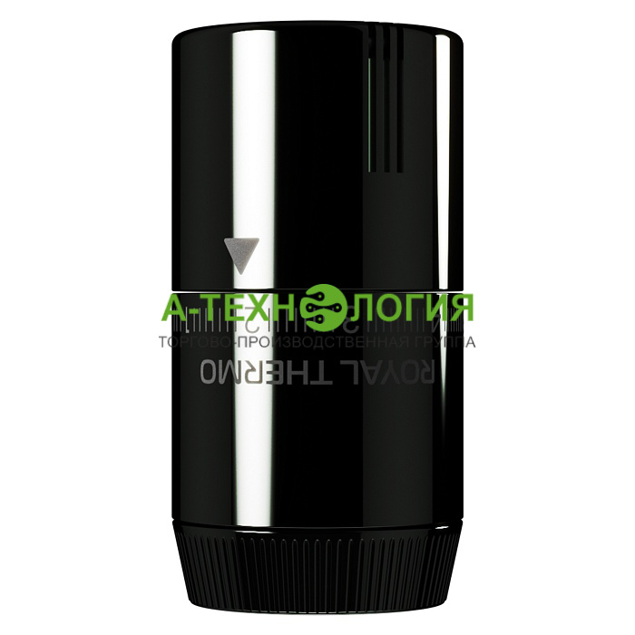 картинка Термостатическая головка ROYAL THERMO DESIGN М30х1,5 (Черный хром) А-Технология